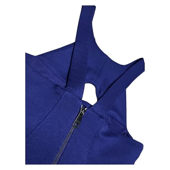 STUNNING Burberry London Blue Sleeveless Sheath Business Casual Cute Dress Small - Picture 6 of 8